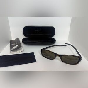 Gucci Sunglasses with Silver Logo - Never Used!